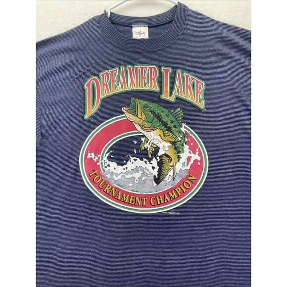 Vintage Laid Back Dreamer Lake Tournament Champion T Shirt 1995 Size XL - Picture 3 of 9